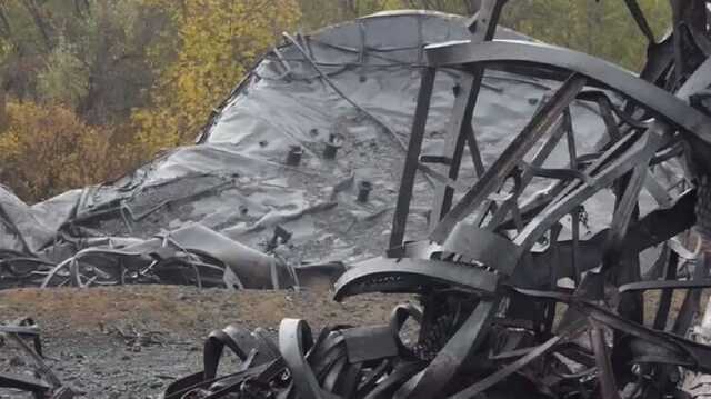 З’явилося відео розбомбленої нафтобази у Кривому Розі