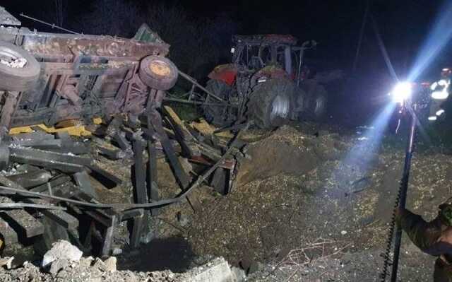 Попадання російської ракети на польську ферму потрапило на відео