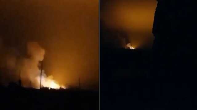 У Чаплинці склад з боєприпасами окупантів горів та детонував три години