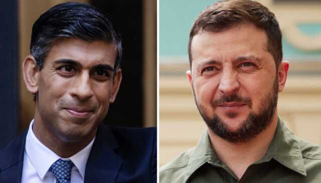 Зеленський опублікував відео, як розмовляє телефоном із прем’єром Великобританії Сунаком