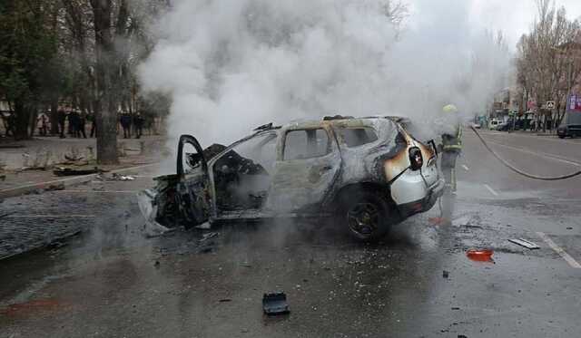 В Мелитополе подорвался автомобиль с ФСБшниками