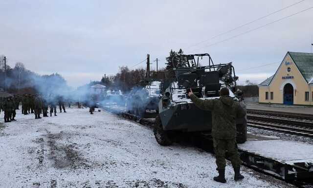 До Білорусі вчергове прибув російський ешелон з військовими