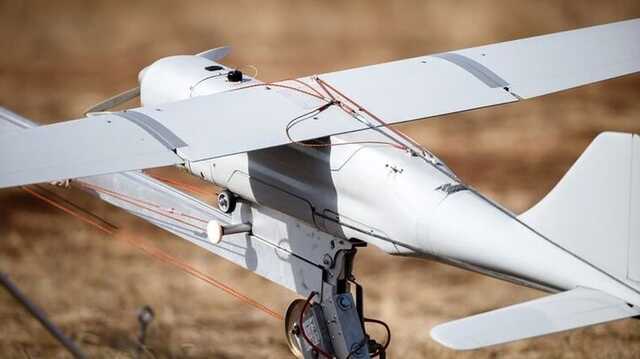 Українські військові показали як ракетою С-300 збили російський безпілотник "Орлан-10"