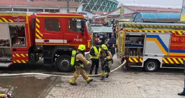 В Ровно произошло возгорание в торговом центре "Морион"
