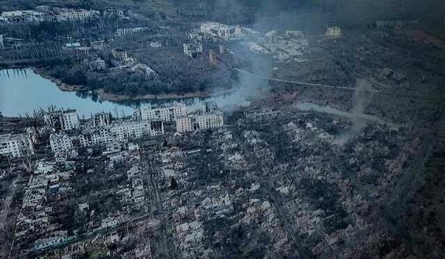 Прикордонники показали, як зараз виглядає зруйнований росіянами Бахмут
