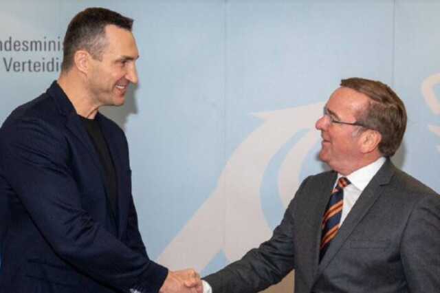 Владимир Кличко встретился с новым министром обороны Германии Писториусом