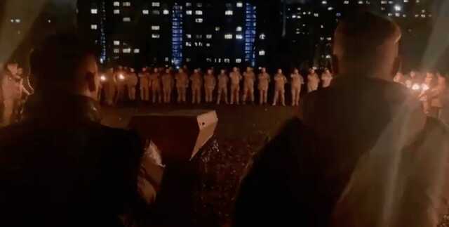 В Киеве попрощались с командиром 1 батальона полка "Азов" Олегом Мудраком