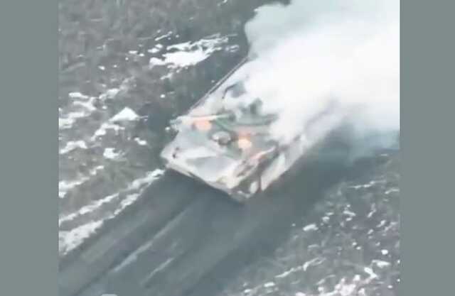 Знищення ворожого танка та БМП-3 поблизу Вугледару