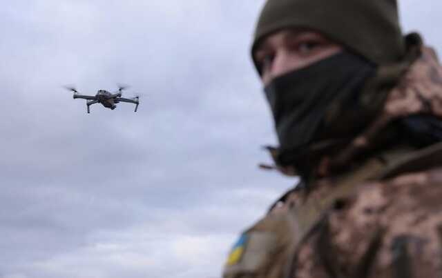 ЗСУ з дрону Mavic знищили БПЛА, який коригував артилерію росіян