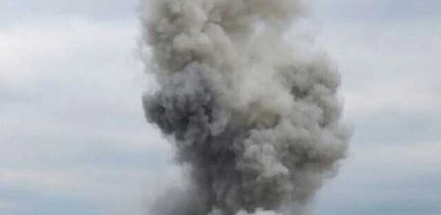 З’явилося відео потужного вибуху у фронтовому Бахмуті