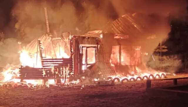 Под Киевом полностью сгорела церковь в честь Матроны Московской