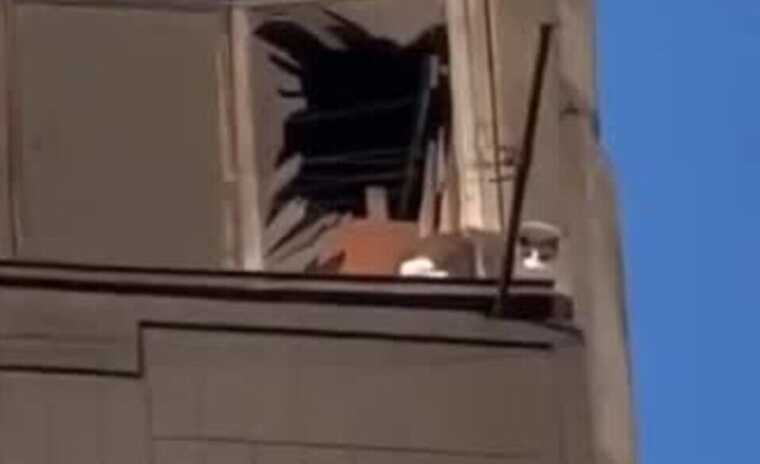 В Умани из разрушенного ракетным ударом дома спасли котика: видео тронуло сеть