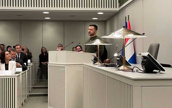 Зеленский выступил перед парламентом Нидерландов, далее - визит в МУС