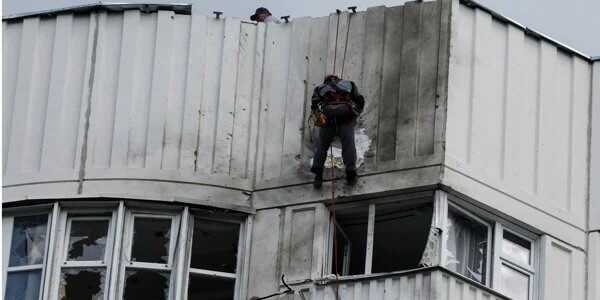 З’явилося відео прильоту безпілотника у висотку у Москві