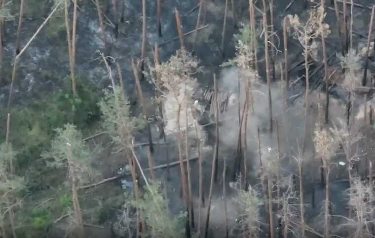 Украинские военные в Луганской области уничтожили вражеский блиндаж с оккупантами