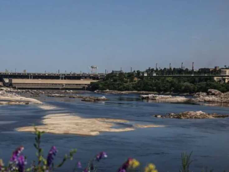 Обміління Дніпра в районі ДніпроГЕС досягло критичного рівня: в "Укргідроенерго" б’ють на сполох