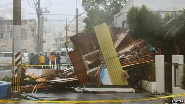 В Японии более 200 домохозяйств остались без света из-за мощного Тайфуна