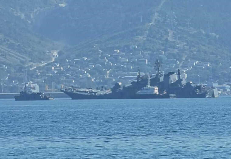 Британская разведка подтвердила значительные повреждения "Оленегорского горняка" в Новороссийске