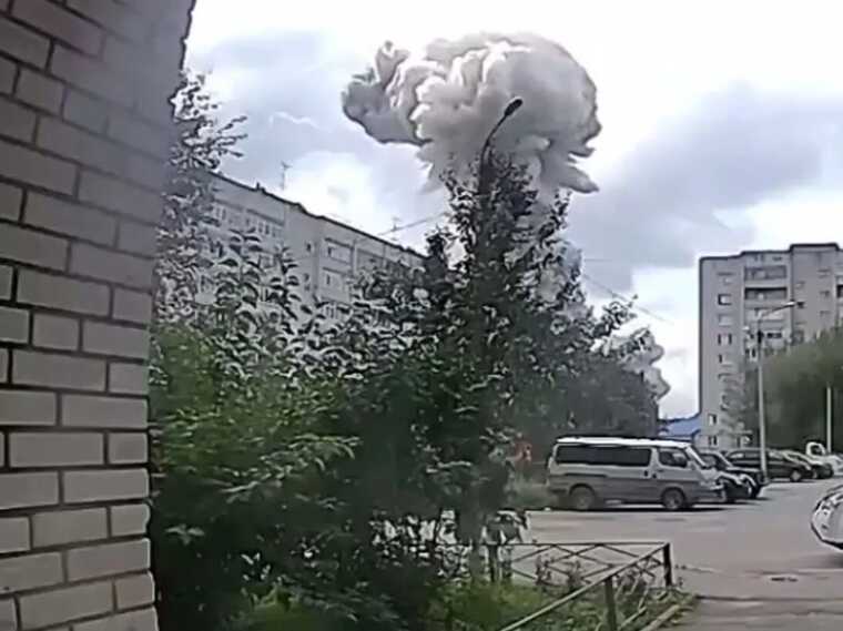 Момент вибуху на заводі у Підмосков’ї потрапив на відео