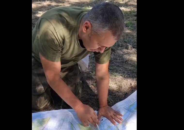 Пленный российский комбат-разведчик майор Томов "сдает" позиции РФ