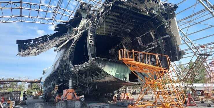 ЗМІ показали, як виглядає "Мрія" через півтора року після знищення