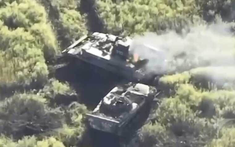 Група "Асгард" та Січеславська бригада знищили БМП та танк окупантів на Лиманському напрямку