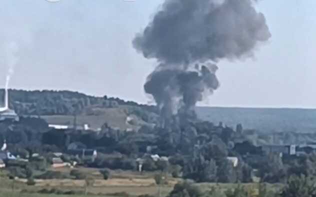 У російському Шебекіно пожежа: палає завод