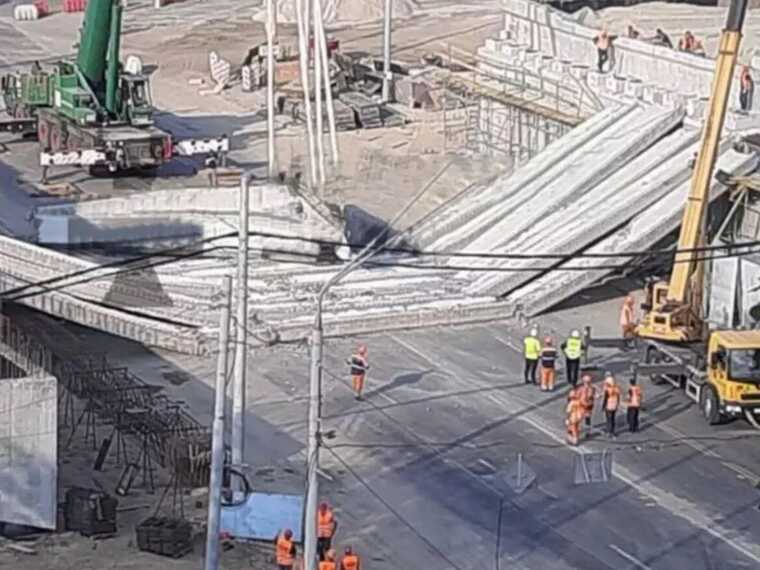 Обвал моста на Шулявке: подрядчик обязался покрыть все убытки