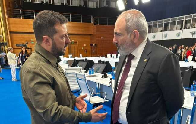 Зеленський вперше зустрівся з прем’єром Вірменії Пашиняном