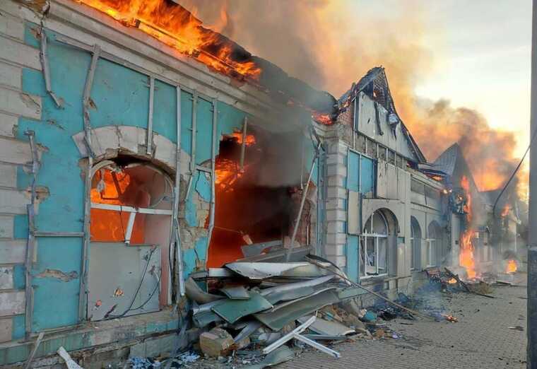 У МВС показали кадри наслідків обстрілу Авдіївки Донецької області