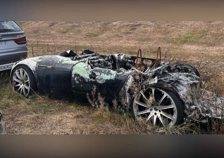 В Україні згорів рідкісний німецький спорткар
