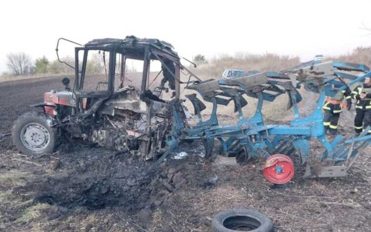 На Харківщині 52-річний тракторист під час роботи підірвався на вибухівці