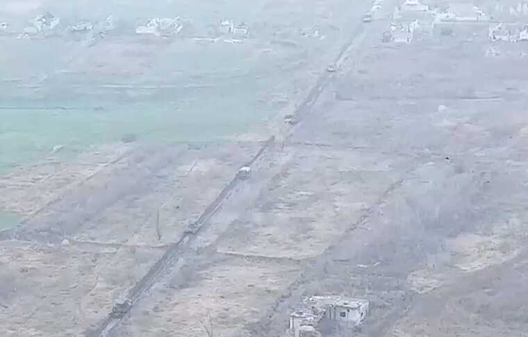 В Сети показали кадры разгрома колонны техники оккупантов в районе Никольского