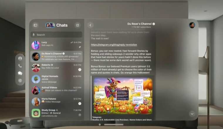     Telegram  VisionOS