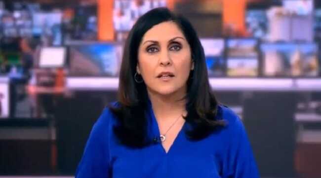 Телеведущая BBC показала средний палец в прямом эфире