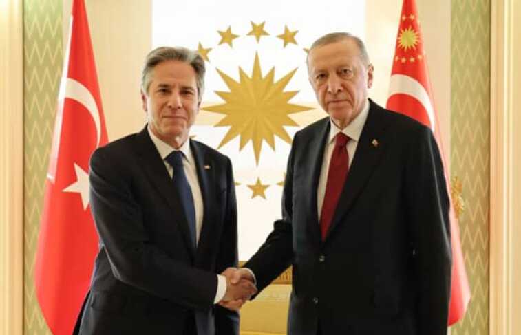 Блінкен зустрівся з президентом Туреччини перед поїздкою до Греції та на Близький Схід