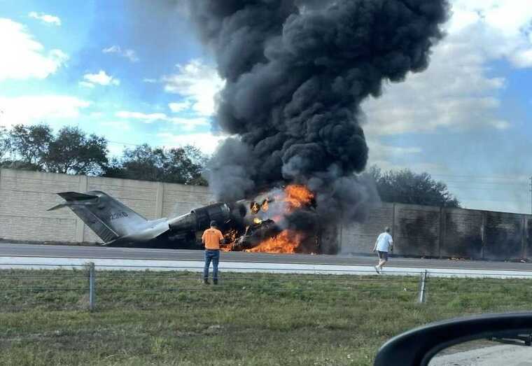 Недалеко от американского Неаполя разбился самолет Bombardier Challenger 604