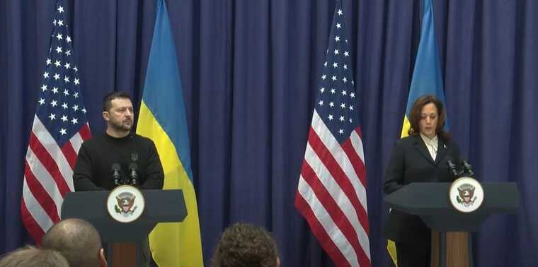 Зеленський у Мюнхені зустрівся з віцепрезидентом США Гарріс