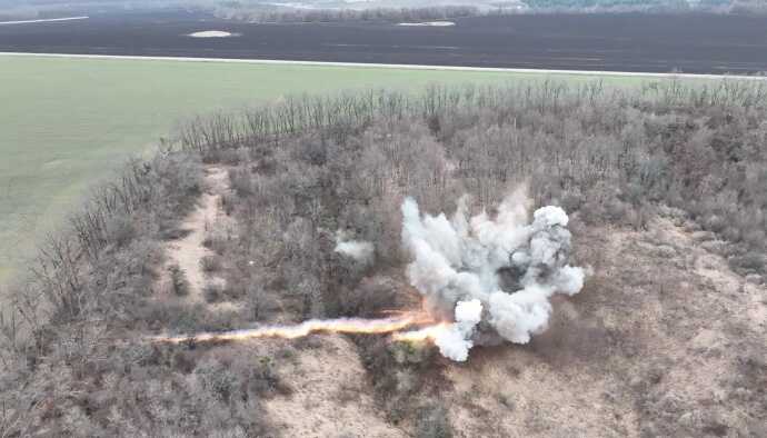 An enemy missile was destroyed in the Kharkiv region: it contained 300 kg of explosives