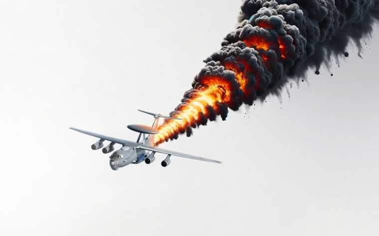 DIU: Destroyed A-50U - a new modernized Russian version of the aircraft