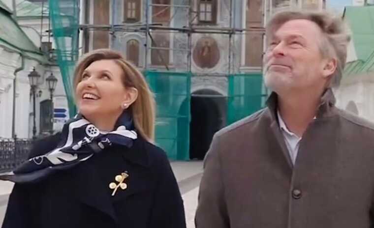 Елена Зеленская надела винтажную брошь на встречу с первым джентльменом Дании