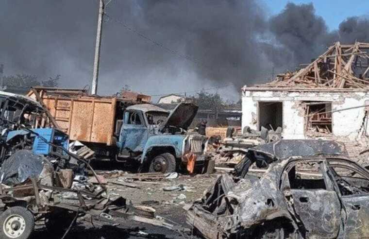 Russians shelled Beryslav in the Kherson region: a man was injured