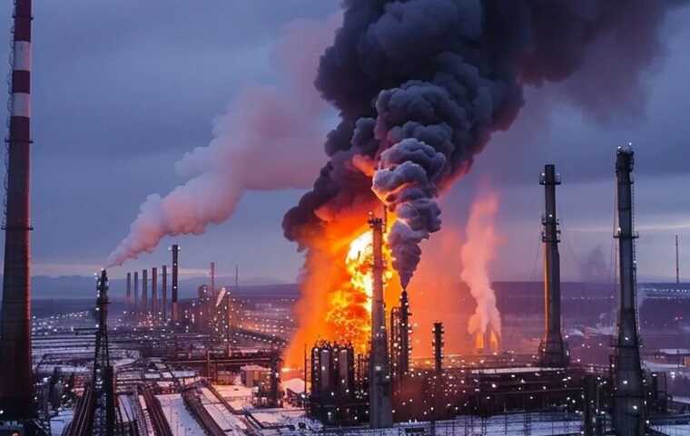 Большой российский НПЗ прекратил работу после атаки БПЛА