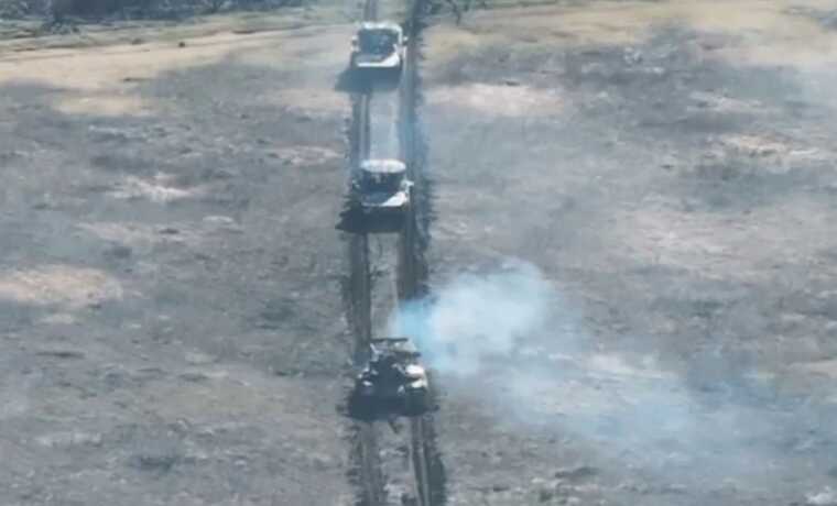 The Ukrainian Armed Forces destroyed a tank column of the invaders