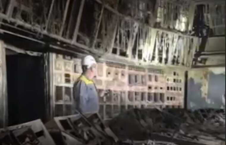 A video of DTEK destroyed by drones was posted online