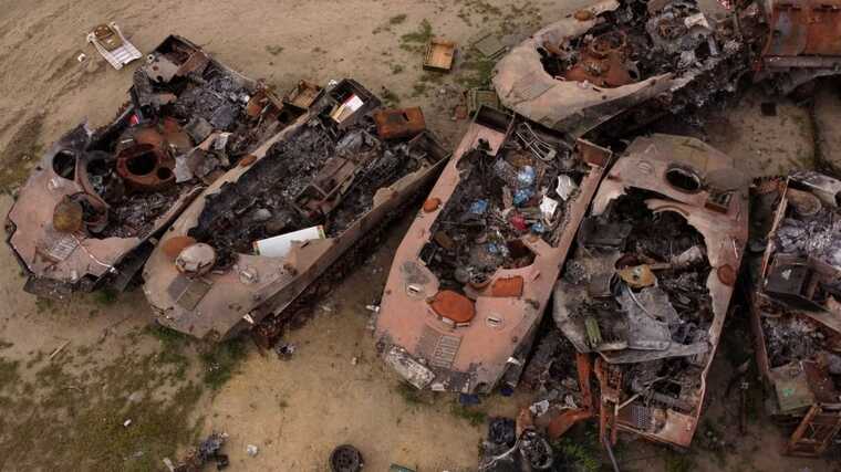 The occupiers lost more than 70 pieces of equipment near Tonenke: satellite images