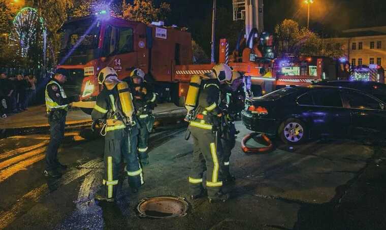 На столичном Подоле горел ресторан