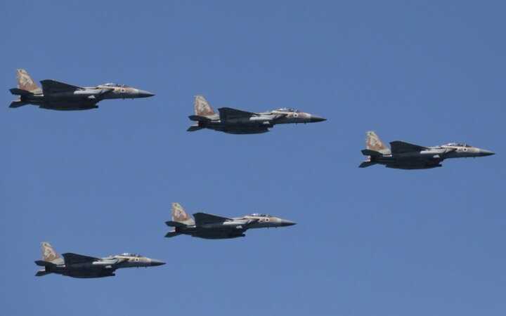 Iranian ballistic missiles were shot down over Jerusalem