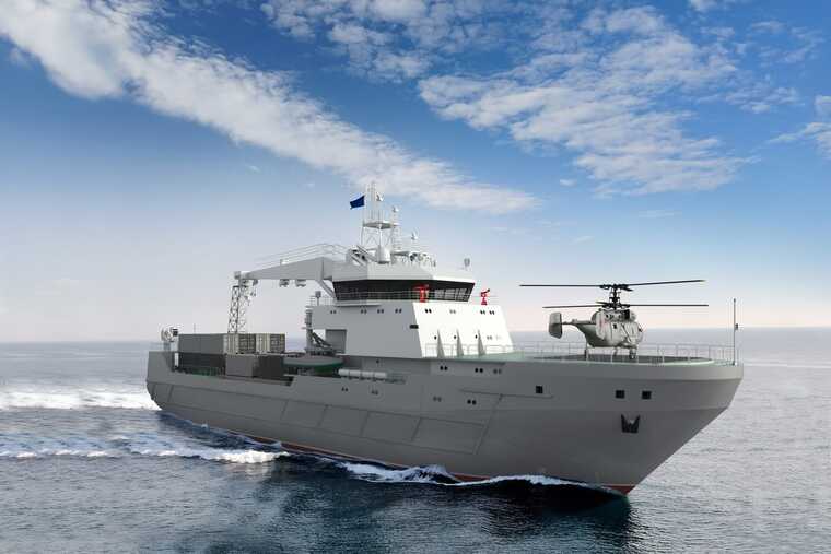 Российский корабль проекта 20360М «Владимир Пялов» вывели из эллинга