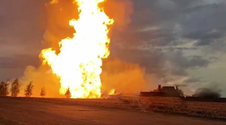 A pipeline exploded in Kharkiv region